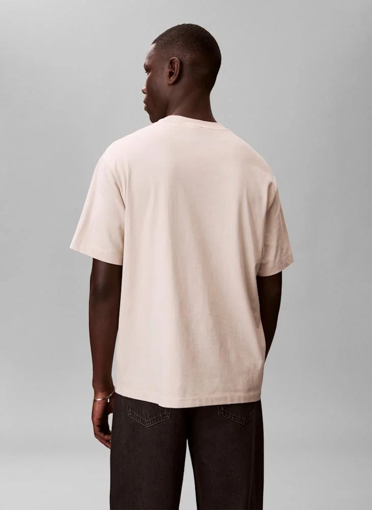 CALVIN KLEIN Logo Relaxed Crew Neck T-Shirt